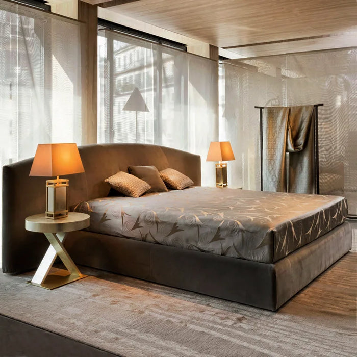 Post-Modern Italian Luxury Bedroom Bed Villa Furniture for Bedroom Bedside Table