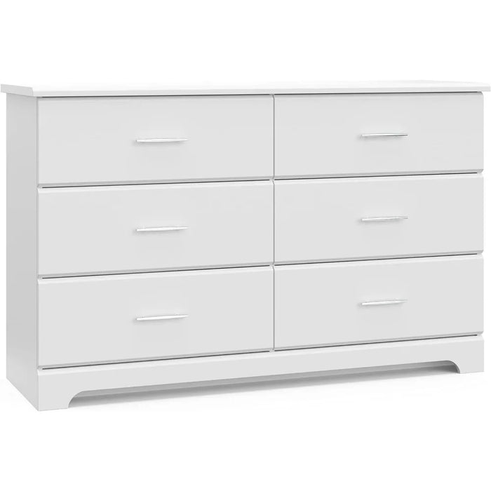 Dressers for Bedroom Furniture Chest Of Drawers 6 Drawer Double Dresser (White) – GREENGUARD Gold Certified Kids Vanity Desk