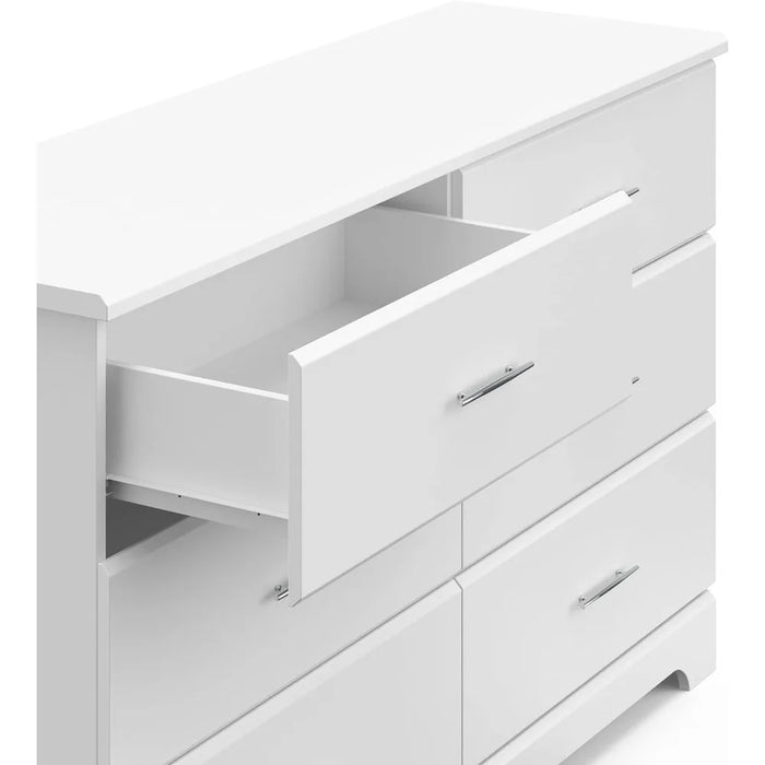 Dressers for Bedroom Furniture Chest Of Drawers 6 Drawer Double Dresser (White) – GREENGUARD Gold Certified Kids Vanity Desk