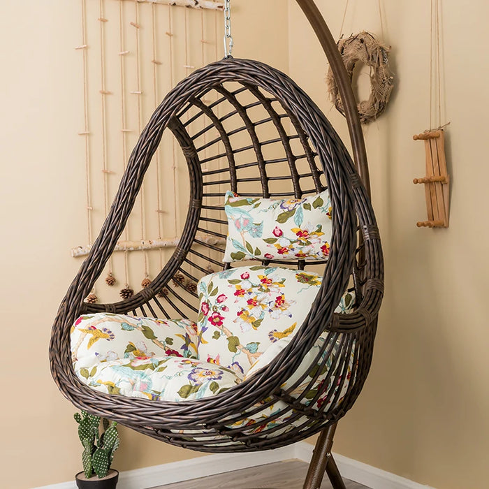 Balcony hanging chair household hanging basket rattan chair indoor hammock SWING bird's nest chair bedroom single bassinet chair