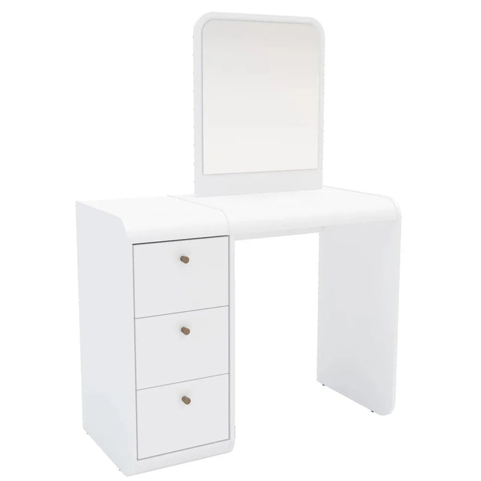 Abby Modern White Painted Vanity Table, for Bedroom, Bedroom Furniture,53.15” H X 37.20” W X 17.56” D