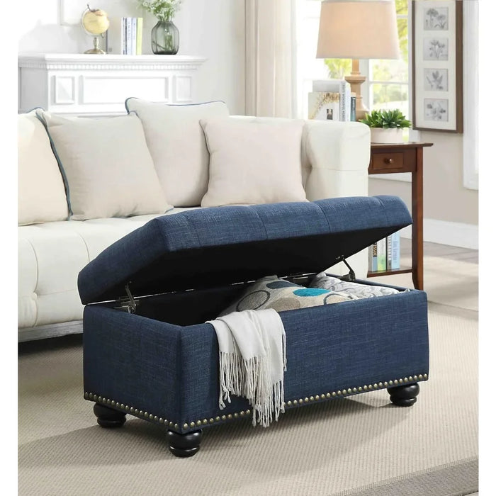 Foot Stool Storage Ottoman Contemporary Foot Stool and Bench With Hinged Lid for Living Room Office Furniture Home Free Shipping