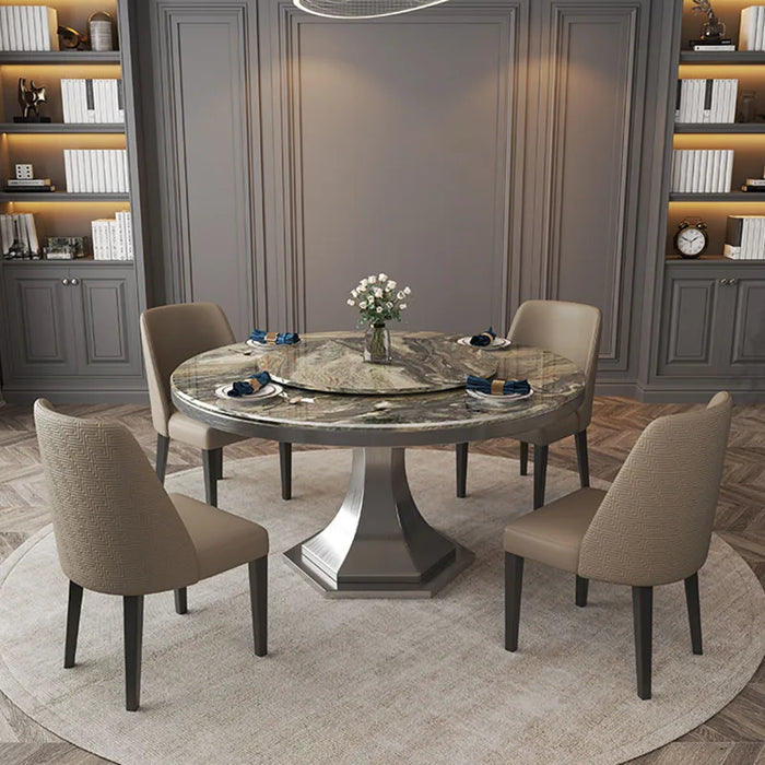 Mobile Kitchen Dining Table Coffee Restaurant Luxury Round Dining Table Console Salon Mesas De Restaurante Kitchen Furniture