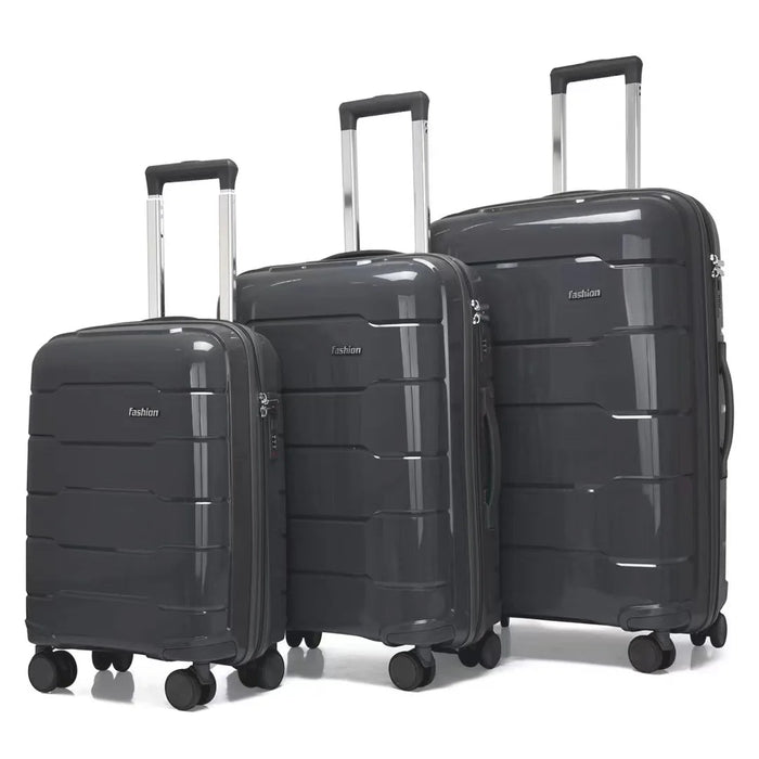 TRAVEL TALE 20"24"28 Inch PP Spinner Large Hard Luggag Set Carry On Baggage Suitcase Bag 3 pieces