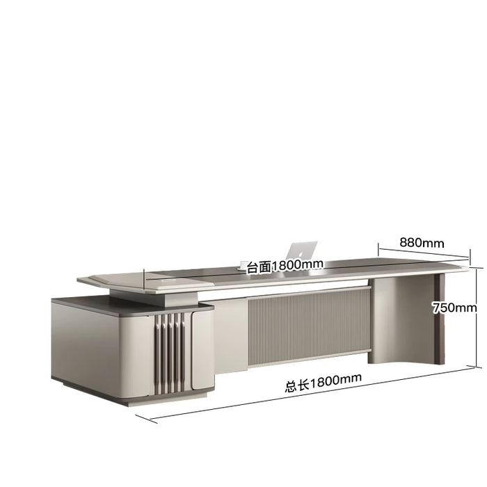 Boss Office Desk Simple Modern Light Luxury Boss President Office Furniture Desk Manager Supervisor Desk Large Luxurious