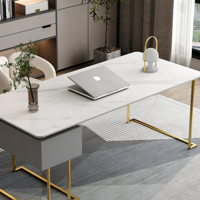 Modern Luxury Office Desks Slate Study Home Bedroom Office Desks Design Computer Escritorio Ordenador Work Furniture QF50OD