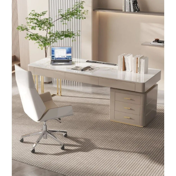 Other Living Room Furniture Writing Desk White Office With Drawer Desks