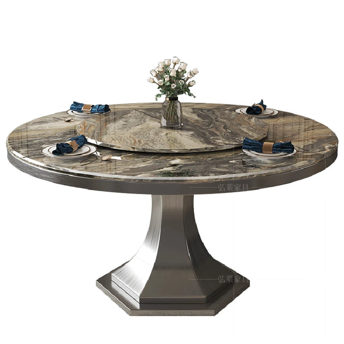 Mobile Kitchen Dining Table Coffee Restaurant Luxury Round Dining Table Console Salon Mesas De Restaurante Kitchen Furniture