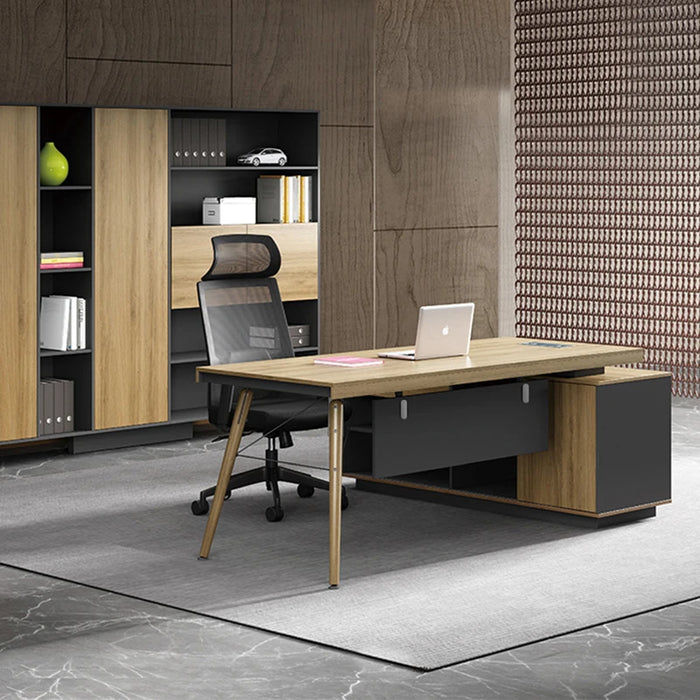 Fashion Studio Office Desk Wood Solid Luxury Modern Minimalist Storage Ideas Desk Tables Design Biurko Komputerowe Furniture