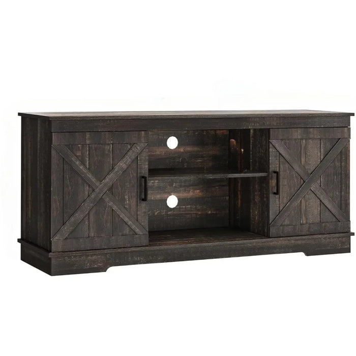 Buffet Cabinet, 59.5" Farmhouse Sideboard Buffet Storage Cabinet with Barn Door Coffee Bar Cabinet with Capacity 300 lbs