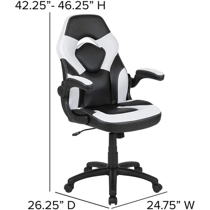 Gaming Chair Ergonomic Computer PC Adjustable Swivel Chair With Flip-up Arms Free Shipping Office Furniture