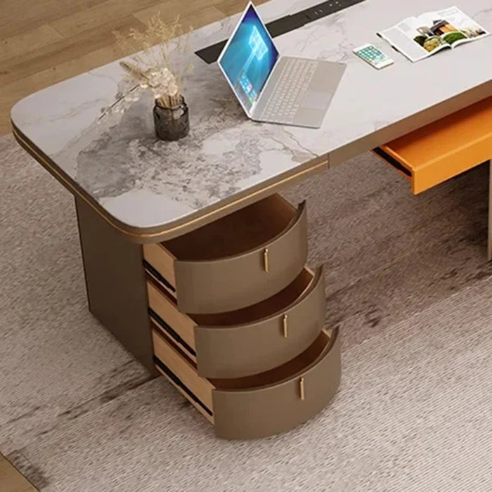 Design Office Desk Luxury Monitor Computer Monitor Stands Console Executive Writing Escritorios De Oficina Desk Accessories