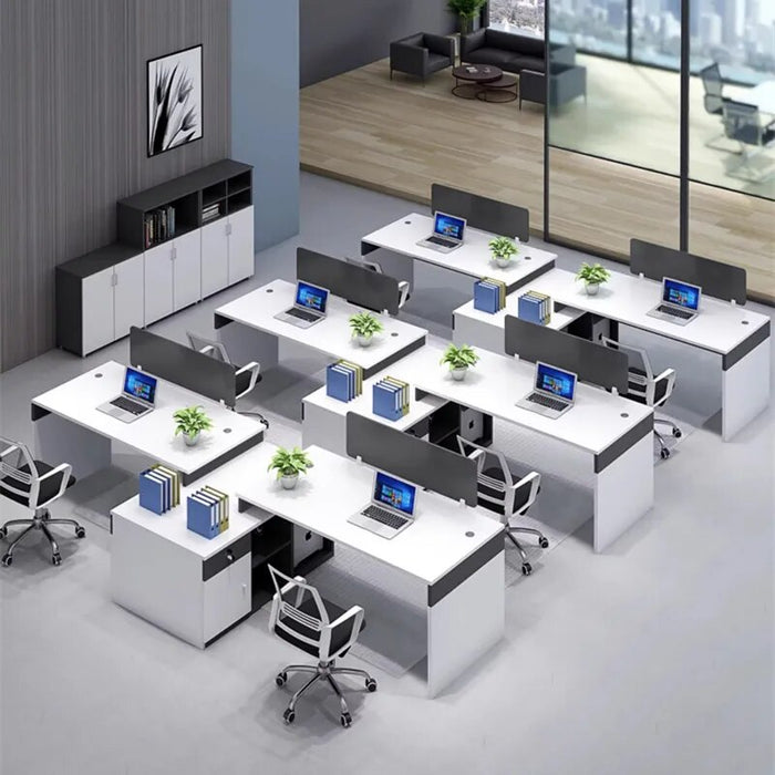 Reception Conference Office Desks Storage Drawers Modern Writing Office Desks Wooden Standing Scrivania Angolare Room Furniture