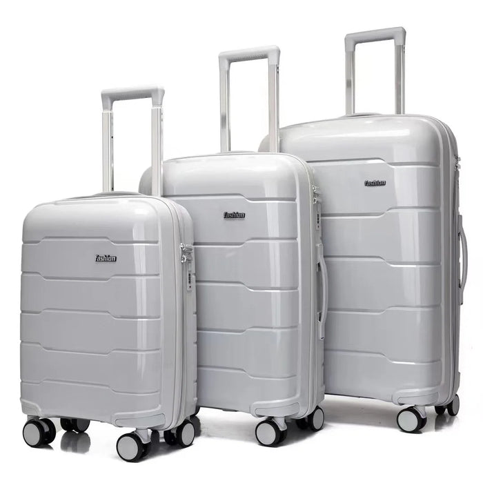 TRAVEL TALE 20"24"28 Inch PP Spinner Large Hard Luggag Set Carry On Baggage Suitcase Bag 3 pieces