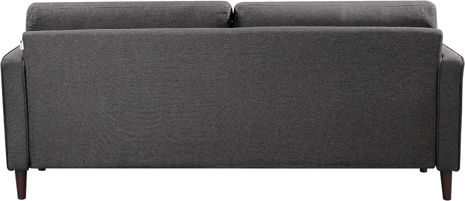 Lifestyle Solutions Lexington Sofa, 75.6" W X 31.1" D X 33.5" H, Heather Grey Minimalist Sofa  Furniture Living Room