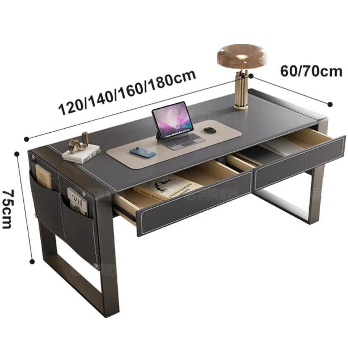 Italian Minimalism Office Desks Study Household Wood Design Office Desk Simplicity Modern Bureau Meuble Working Equipment QF50OD