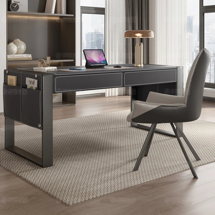 Italian Minimalism Office Desks Study Household Wood Design Office Desk Simplicity Modern Bureau Meuble Working Equipment QF50OD